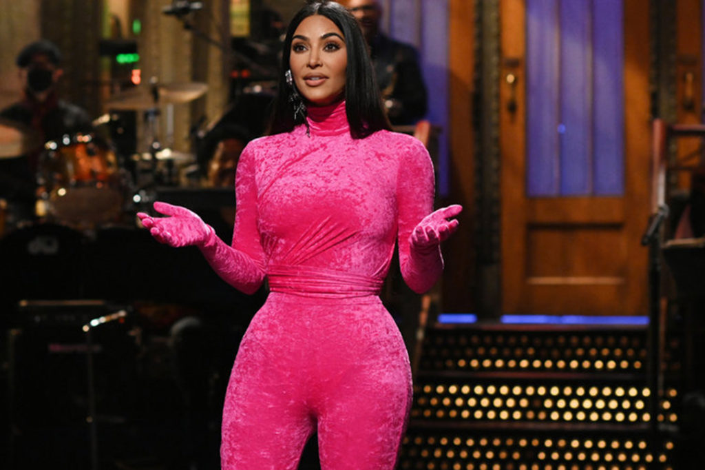 Kanye West Joins Kim Kardashian Backstage at Her SNL Debut